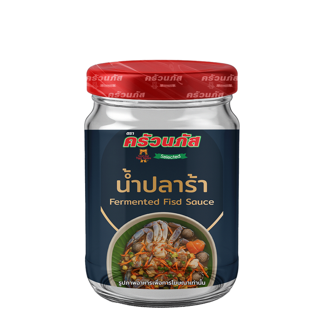 Kruanapat Fermented Fish Sauce (Glass jar) 450g x 24 jar